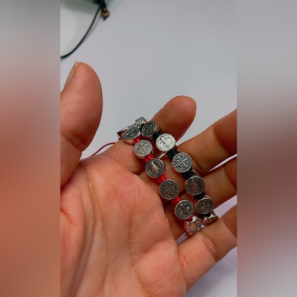 Beautiful Set 2Pc Set unisex bracelets San Benito, protection, blessing handmade - Picture 11 of 17